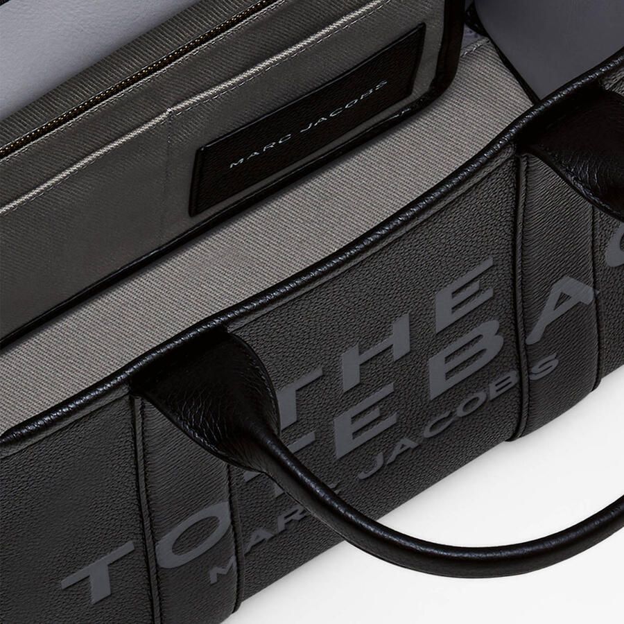 Marc Jacobs Gestructureerde Leren Tote Handtas met Riem Black Dames - Foto 2