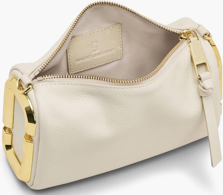 Marc Jacobs leren schoudertas The Snapshot ecru - Foto 2