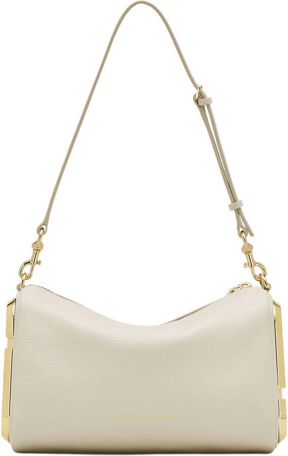 Marc Jacobs leren schoudertas The Snapshot ecru - Foto 3