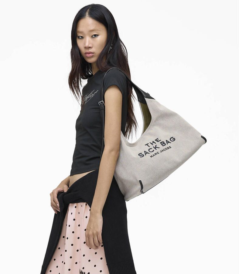 Marc Jacobs schoudertas The Belted Sack ecru - Foto 2