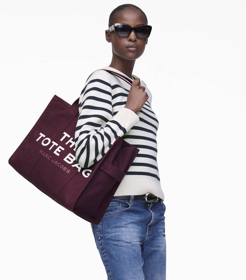 Marc Jacobs shopper The Large Tote donkerrood - Foto 3