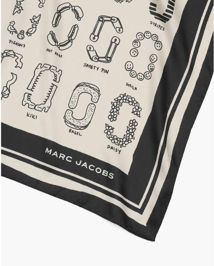 Marc Jacobs sjaal J Marc ecru - Foto 2