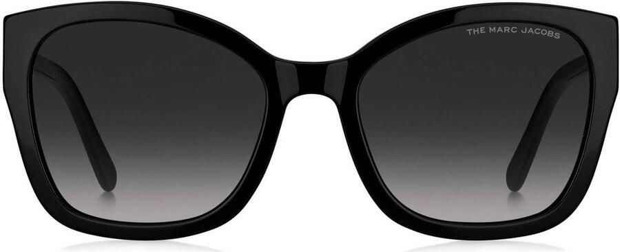 Marc Jacobs Klassieke vierkante zonnebril met gouden metalen detail Black Dames - Foto 3