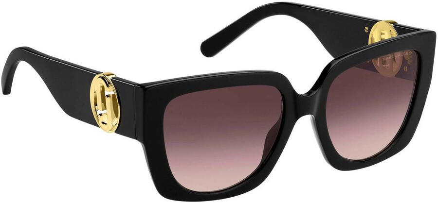 Marc Jacobs Zwarte zonnebril met bruin getinte glazen Black Unisex - Foto 3