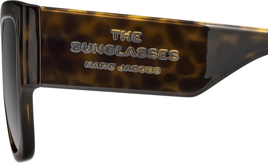 Marc Jacobs zonnebril 853 S met tortoise print bruin - Foto 3