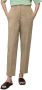 Marc O'Polo cropped regular fit broek beige - Thumbnail 1