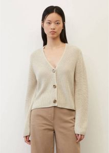 Marc O'Polo V-neck cardigan relaxed fit Beige