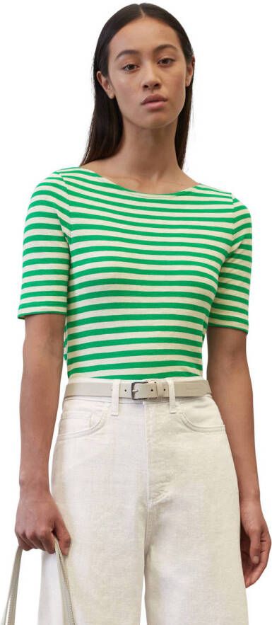 Marc O'Polo gestreept T-shirt groen wit