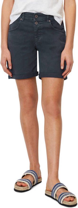 Marc O'Polo relaxed denim short theda donkerblauw