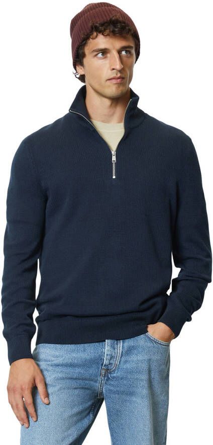 Marc O'Polo schipperstrui van biologisch katoen dark navy