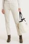 Marc O'Polo Linde trousers in a straight cropped cut with a high waist Wit Dames - Thumbnail 1