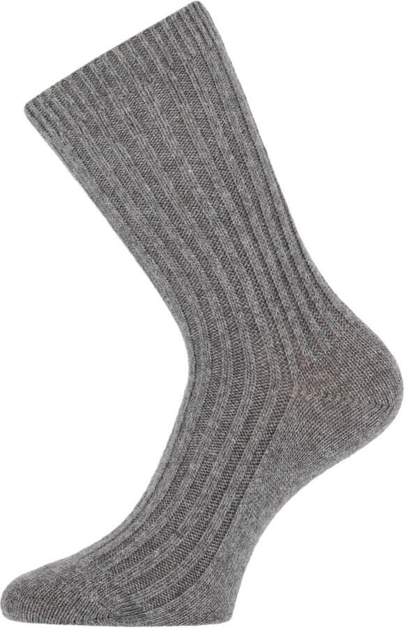 Marcmarcs rib gebreide sokken Cashmere antraciet