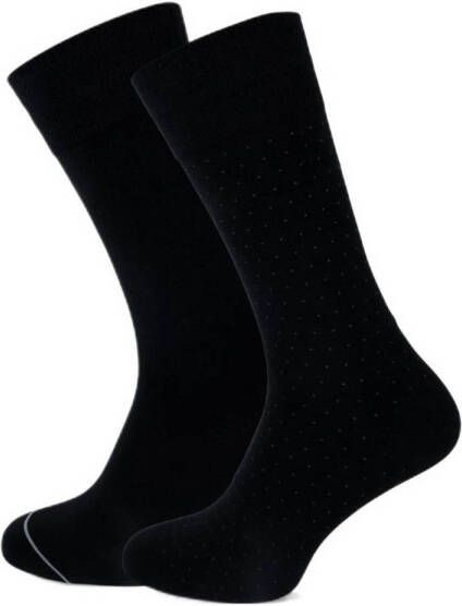Marcmarcs sokken Alex met print set van 2 zwart