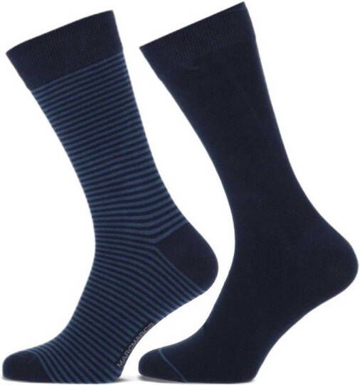 Marcmarcs sokken Arthur met print set van 2 donkerblauw