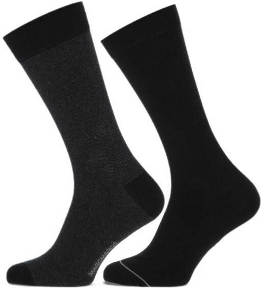 Marcmarcs sokken Franklin set van 2 zwart