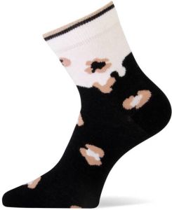 Marcmarcs sokken Letizia met panterprint zwart