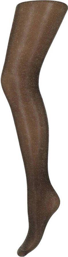 Marianne panty 20 denier met glitters zwart goudkleurig