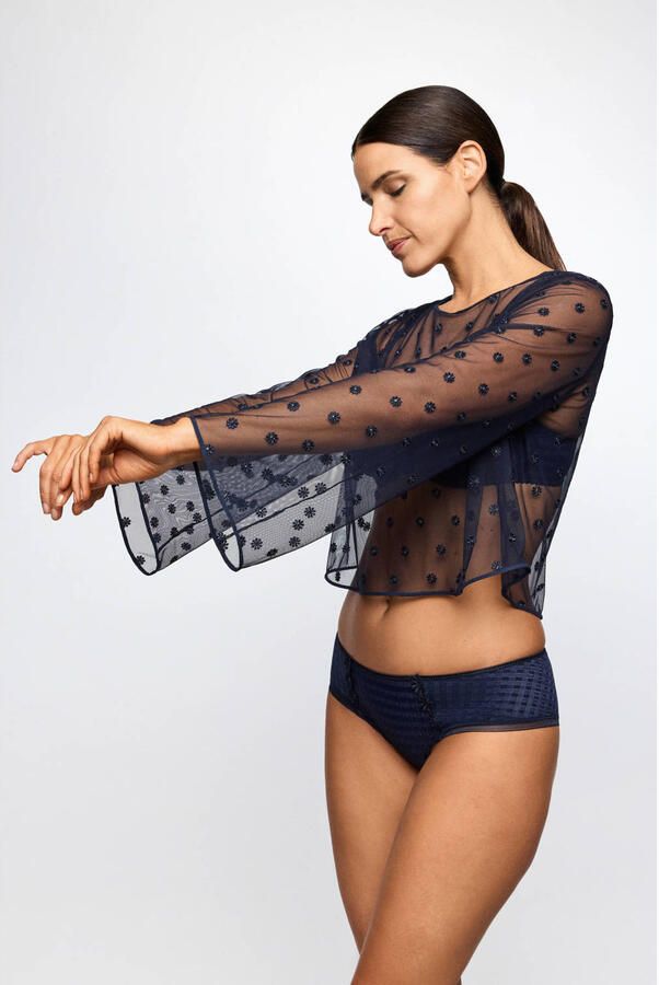 Marie Jo Avero transparante top donkerblauw - Foto 3