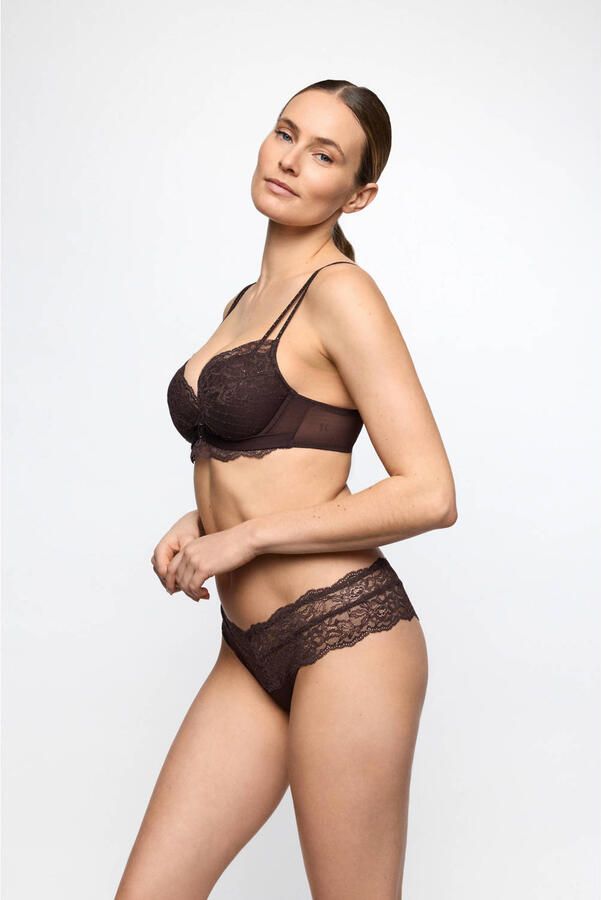 Marie Jo Musea string met glitters donkerbruin - Foto 2