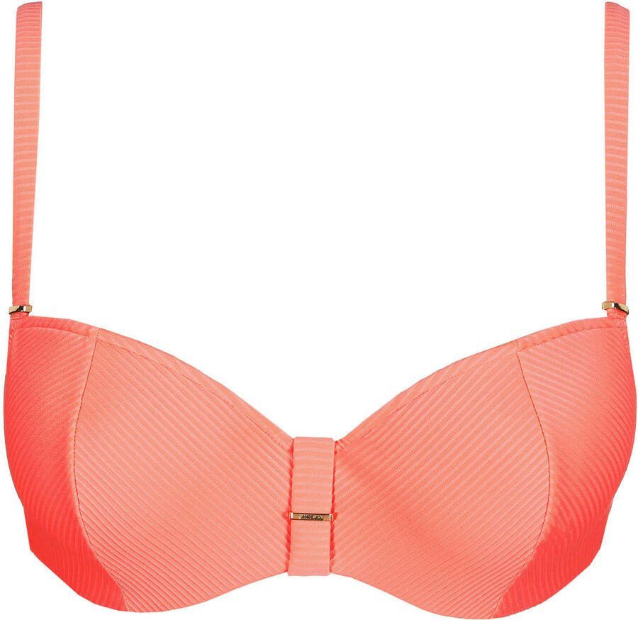 Marie Jo voorgevormde halter bikinitop Cassie koraalrood