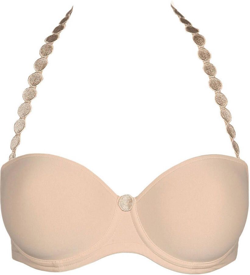 Marie Jo voorgevormde strapless beugelbh Tom beige