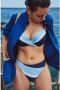 Marie Jo niet-voorgevormde beugel bikinitop Sitges donkerblauw lichtblauw wit - Thumbnail 1