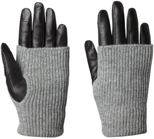 Markberg leren handschoenen Helly zwart grijs - Foto 2