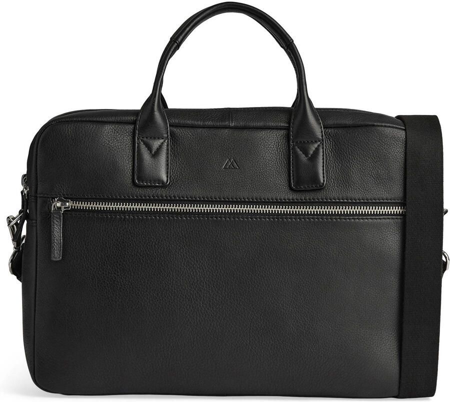 Markberg 14 inch leren laptoptas KingstonMBG zwart