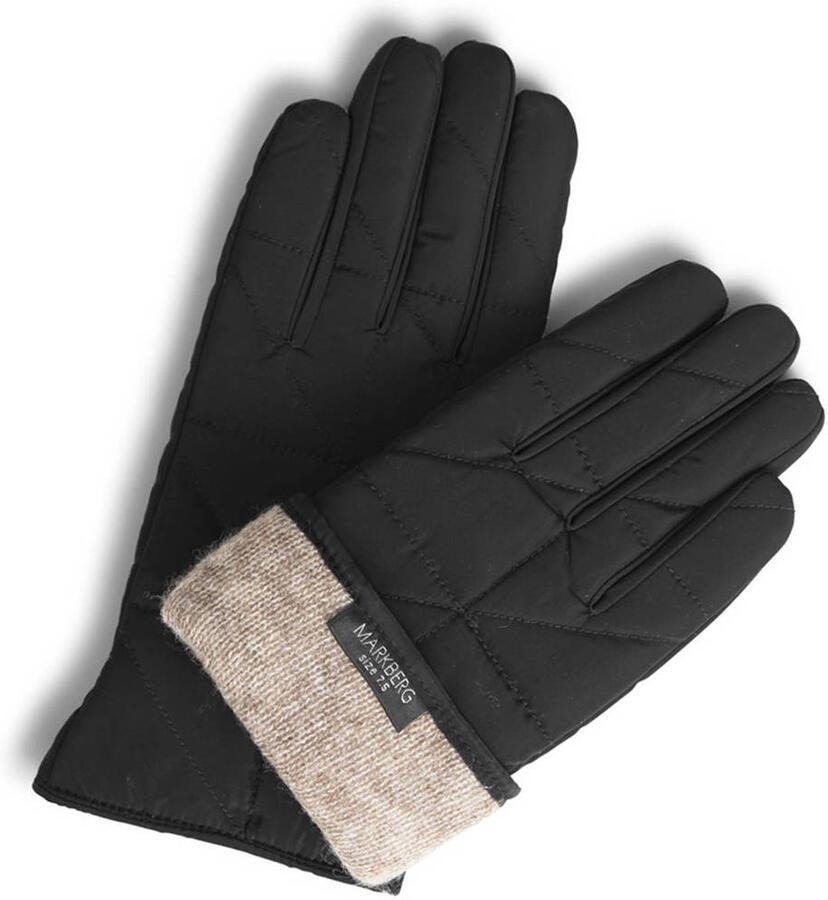 Markberg doorgestikte handschoenen Emira zwart - Foto 2