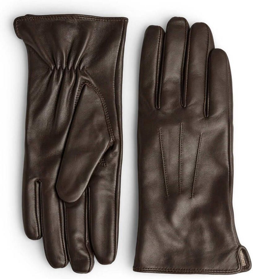 Markberg leren handschoenen Carianna donkerbruin