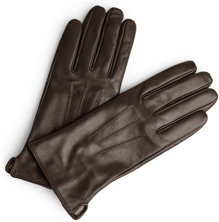 Markberg leren handschoenen Carianna donkerbruin - Foto 3