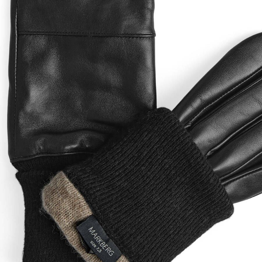 Markberg leren handschoenen Cyrus zwart - Foto 2