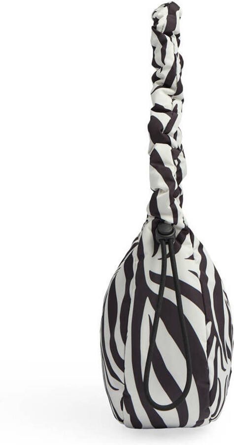 Markberg schoudertas Crave met zebraprint zwart wit - Foto 3