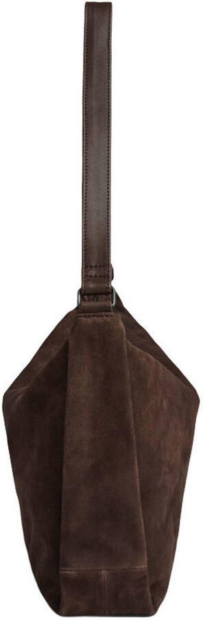 Markberg suede schoudertas Claudia donkerbruin - Foto 3
