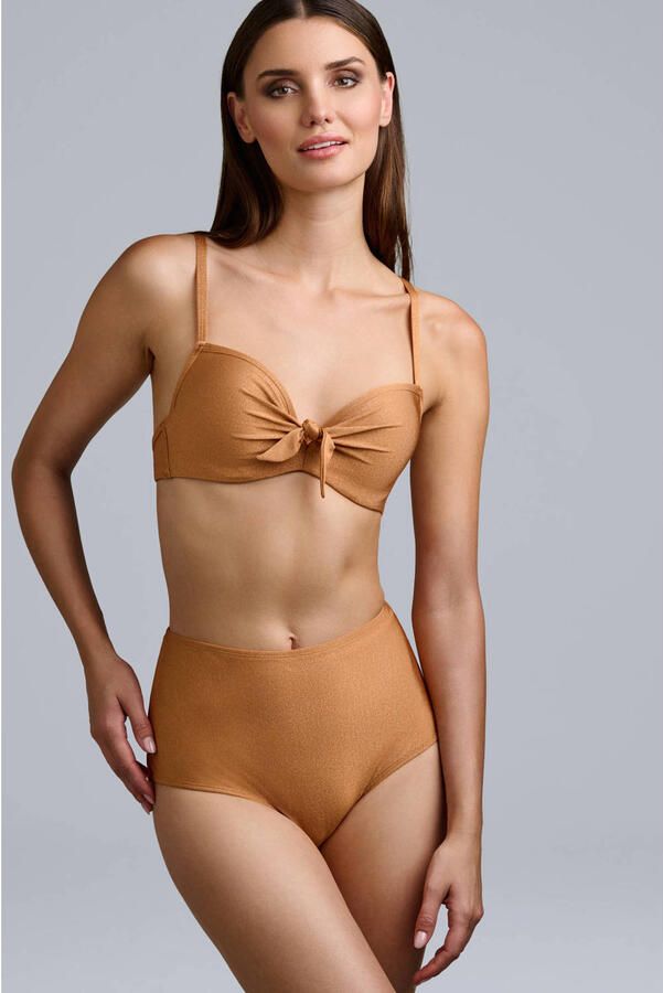 Marlies dekkers high waist bikinibroekje Dorada met lurex goud - Foto 2