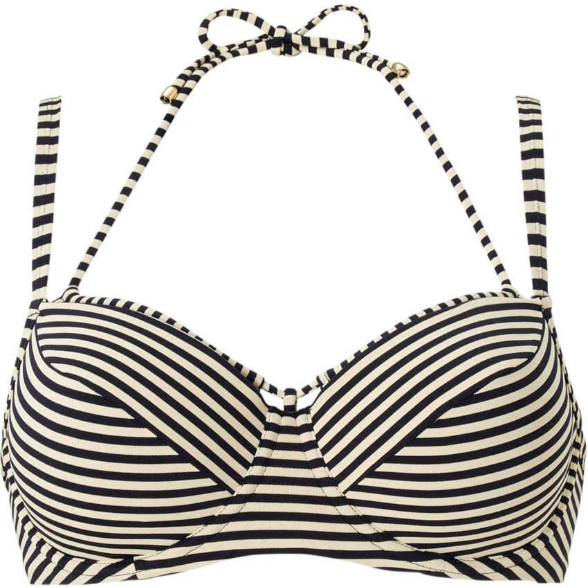 Marlies dekkers Swim voorgevormde beugel bikinitop Holi Vintage donkerblauw ecru - Foto 3