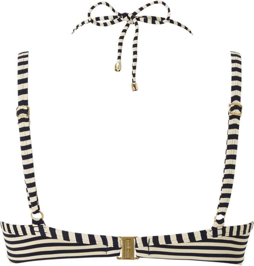 Marlies Dekkers holi vintage plunge balconette bikini top wired padded blue-ecru - Foto 2