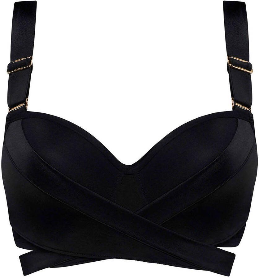 Marlies Dekkers cache coeur plunge balconette bikini top wired padded black - Foto 2