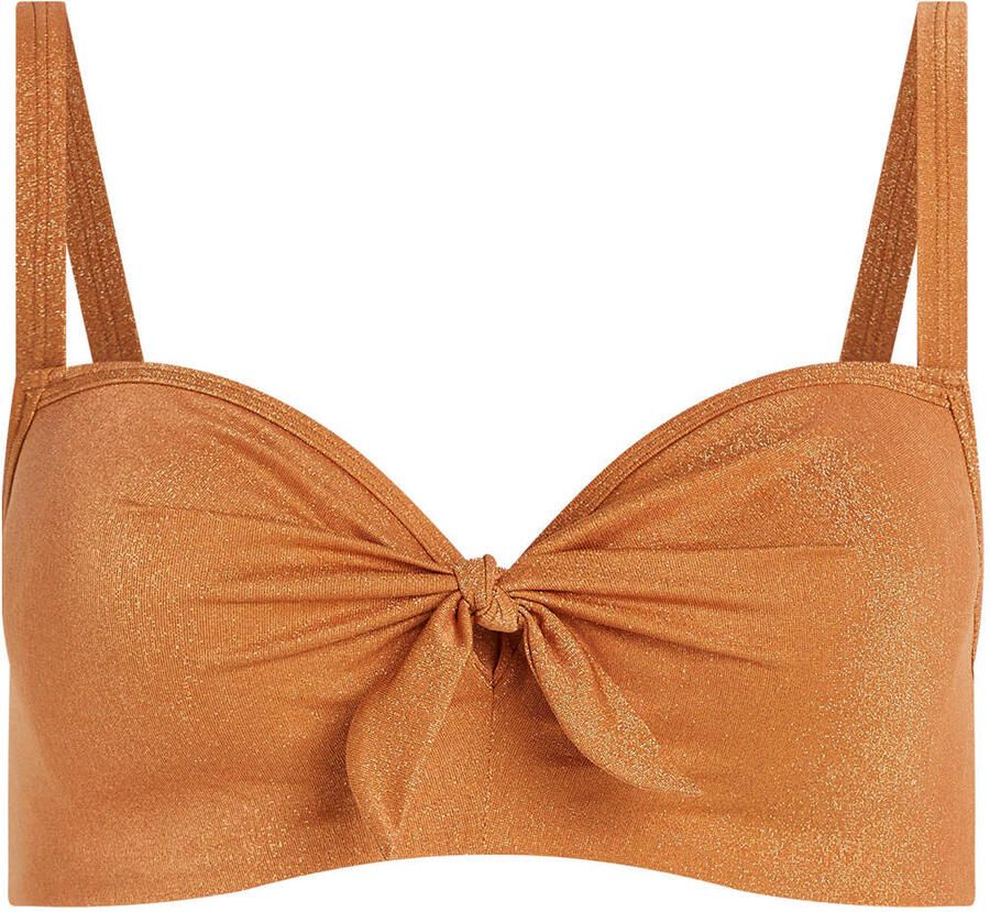 Marlies dekkers voorgevormde beugel bikinitop Dorada met lurex goud