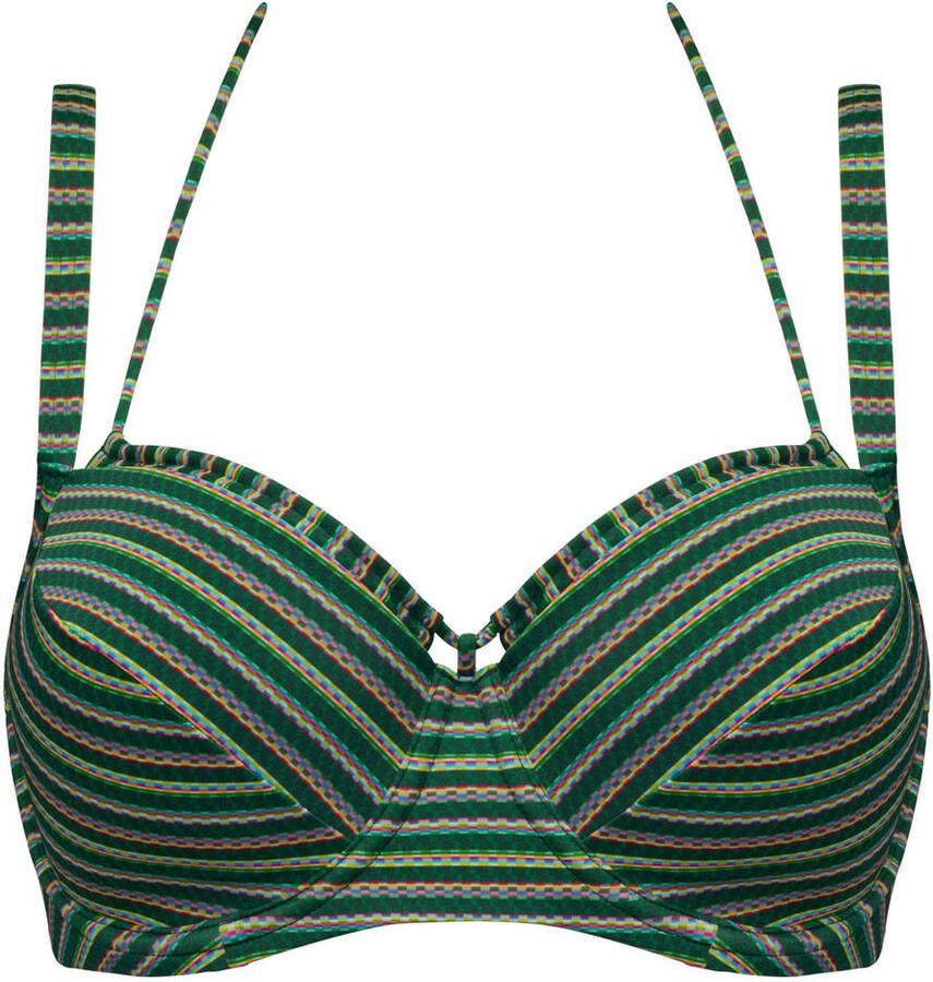 Marlies Dekkers holi vintage plunge balconette bikini top wired padded botanical garden