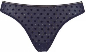 Marlies Dekkers petit point butterfly string evening blue and gold