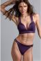 Marlies Dekkers cache coeur bralette bikini top unwired padded deep purple - Thumbnail 1