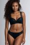 Marlies Dekkers cache coeur plunge balconette bikini top wired padded black - Thumbnail 1