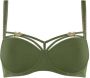 Marlies Dekkers queen bee plunge balconette bh wired padded olive green - Thumbnail 1
