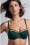 Marlies Dekkers space odyssey balconette bh wired padded checkered pine green - Thumbnail 1