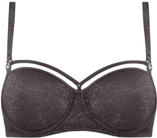 Marlies Dekkers space odyssey balconette bh wired padded shimmering grey