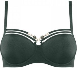 Marlies Dekkers untameable teuta balconette bh wired padded forest green