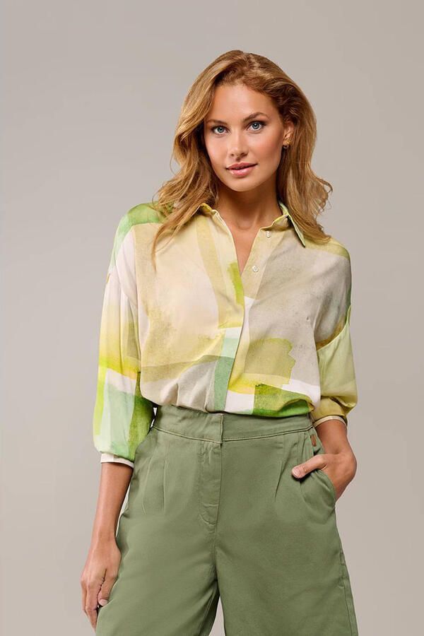 Mart Visser blouse groen - Foto 3