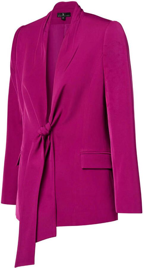 Mart Visser getailleerde blazer paars - Foto 3