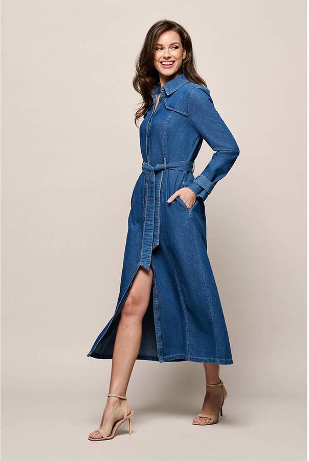 Mart Visser spijkerjurk medium blue denim